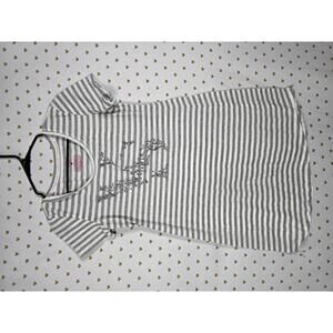 Victorias Secret Glitter Bling striped Pajama Sleep Dress PJ nightgown Nightie M